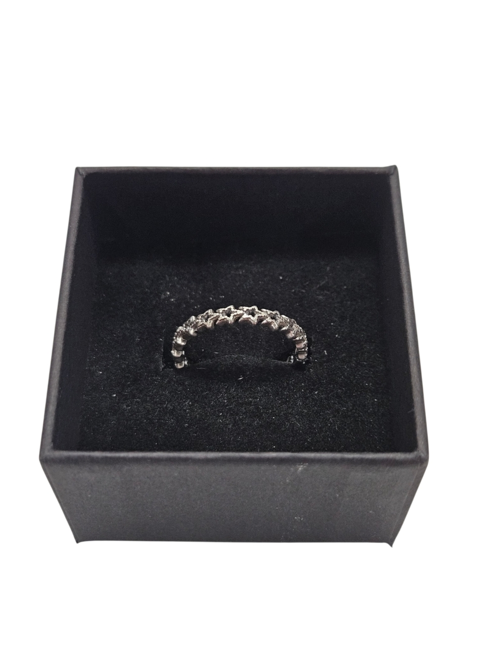 Pandora Asymmetric Stars Ring Sterling Silver Size 52